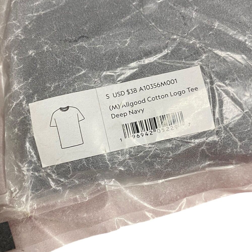 Allbirds T-Shirt Mens S Navy Blue Organic Cotton Short Sleeve Allgood Tee NWT - Picture 7 of 8